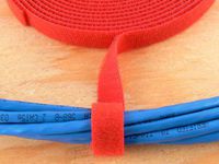 1/2 Inch Continuous Red Hook and Loop Wrap - 25 Yards