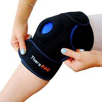 Knee Ice Pack Wrap by TheraPAQ: Hot & Cold Therapy Knee Support Brace - Reusable Compression Sleeve for Bursitis Pain Relief, Meniscus Tear, Rheumatoid Arthritis, Injury Recovery, Sprains & Swelling