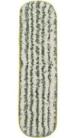 CleanAide Coral Weave Microfiber with Poly Stripe Wet and Dry Mop Pad 24 Inches Yellow
