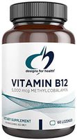Designs for Health Sublingual Vitamin B12 - 5000mcg B12 as Methylcobalamin, Natural Berry Flavor (60 Lozenges)