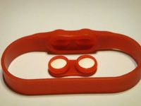 Aspirin Band (Wristband with Storage Chamber for Aspirin and Other Pills) (2-Pack)