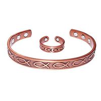 Sunshinesea Magnetic Copper Bracelets&Ring for Arthritis