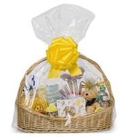 Bundleofbeauty Bj8768f - 25pack Clear Cello/cellophane Bags round Extra Large Gift Basket Packaging Bags Flat- 24" X 30"