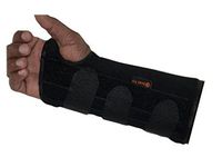 Scan Tru Carpal Tunnel Adjustable Wrist Brace Right Or Left for Women Men Day Or Nighttime – Breathable, Thin with Metal Splint, Flexible Washable for Work Or Gaming Size S – L (Long Med R)