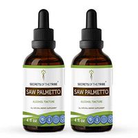 Saw Palmetto Tincture Alcohol Extract, Serenoa Repens Prostate Health and Urinary System Function 2x4 OZ