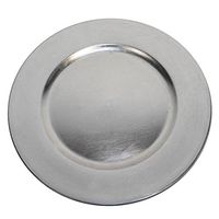 Luxurious Silver Round Charger Dinner Plates 13 inch Set of 1,2,4,6, or 12 - Up Your Dinner Game! (4)
