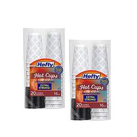 Disposable Coffee Cups with Lids - 16 Ounce, 20 Count (2 Pack)