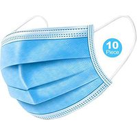10pcs Thick 3-Ply Face Shield with Elastic Ear Loop Cover Full Face Anti-Dust (PWWCW5)