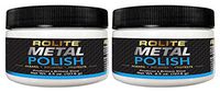 Rolite Metal Polish Paste – 4.5oz, Industrial Strength Polishing Cream for Aluminum, Chrome, Stainless Steel & Other Metals, 2 PACK - RMP45z2PK
