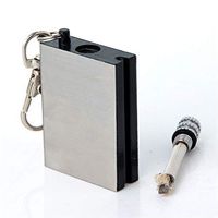 Matches?Fancy Match Custom Square Stainless Steel Shell Metal Waterproof Universal Match