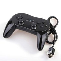 Donop Black Classic Controller Console Gampad Gaming Pad Joypad Pro for Nintendo Wii 2 Pack