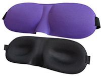 Meta-U 10Pcs 3D Contoured Sleep Eye Mask-Group Activity Organizer's Best Choice (Purple)