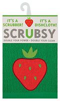 MU Kitchen Scrubsy Dishcloth and Scrubber (Strawberry)