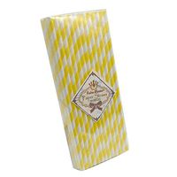 TrendBox 1 Box(50pcs) Reine Femme(TM) Strip Paper Straws for Drinking Birthday Wedding Baby Shower Party Celebration - Yellow