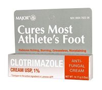 Major Pharmaceuticals Clotrimazole Cream 1% Tube, 28.35 Gram