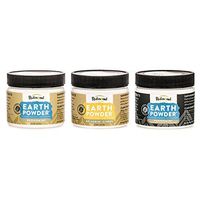 Redmond Earthpowder, All Natural Tooth and Gum Powder Bentonite Clay Bundle (Peppermint Charcoal, Citrus, Peppermint)