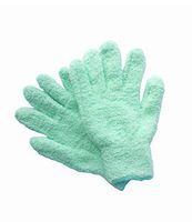 WHOISHE Household Microfiber Dusting Cleaning Gloves - Kitchen Cleaning Hand Glove for Cars,Trucks,Home,Windows,Mirrors and Lamps (One Pair,Green)