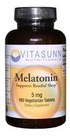 Melatonin 5mg 180 Vegan Tablets