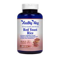 Healthy Way Best Red Yeast Rice 1800mg 180 Capsules (Citrinin Free) - Dietary Supplement Powder Pills to Support Cardiovascular Health - NON-GMO USA Made 100% Money Back Guarantee - Order Risk Free!