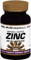 Windmill Zinc 50 mg Tablets Natural Source 100 Tablets (Pack of 12)
