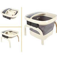 GQHZXCV Automatic Electric Foot Spa Bath, Rolling Vibration Heat Electric Oxygen Bubble Foot Massager for Relieve