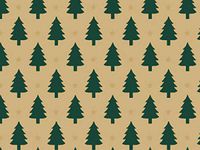 Holiday Kraft - Little Trees Gift Wrap 24"x833' Gift Wrap Full Ream Roll (Kraft) (1 roll) - Wraps -X2001F24