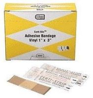 CRL Certi-Stic Adhesive 1" x 3" Vinyl Bandage- 100 Pack
