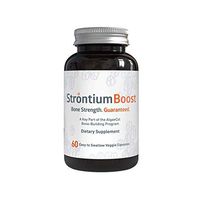 Strontium Boost - Natural Strontium Citrate Supplement - Scientifically Proven To Increase Bone Density In 6 Months - 60 Easy-To-Swallow Veggie Capsules - 1 Bottle