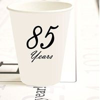 Partypro 85 YEARS CLASSY BLACK CUP (8 CT) by