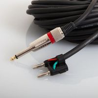 emb 1/4 inch to Banana-Real 16GA Patch Cable-50 Feet (QTB-16G