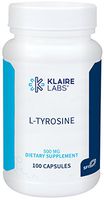 Klaire Labs L-Tyrosine - 500 Milligrams Hypoallergenic & Free Form Amino Acid Dopamine Precursor, Supports Healthy Stress Response (100 Capsules)