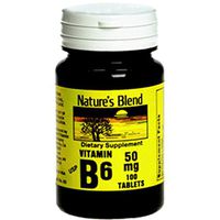 Nature's Blend Vitamin B-6 50mg