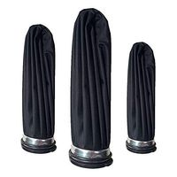 Beuya 3 Pcs/Set Ice Pack Ice Bag Cold Packs Hot & Cold Therapies for Pain Relief & Heat Patches - Black (6/9 / 11-inch)