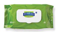 FitRight Aloe Personal Cleansing Cloth Wipes, Scented, 576 Count, 8 x 12 inch Adult Large Incontinence Wipes