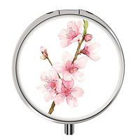 Pill Cases Metal,Custom Round Medecine Case Medecine Bottle Mini Travel Pill Vitamin Decorative Box Case Holder