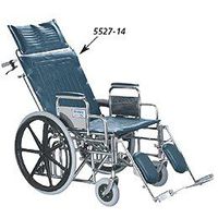 Tuffy Wide Reclining Wheelchair - 24"W x 20"D with Elevating Legrests - Model 552715