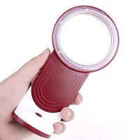 Magnifying Glass Engineering Plastic Optical Glass with Light Led Aa Battery USB Charging Handheld HD 6X Foldable Portable Old People Read Repair Desktop Magnifier Table Lamp