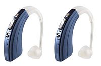 Britzgo Premium Hearing Amplifier for Adults and Seniors, Aids in Hearing, Rechargeable Battery with 50 Hour Life Per Charge, 2 Frequency Modes, Fits Either Ear, BTE (Pack of 2)