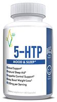 AlcheVita 5-HTP (5-hydroxytryptophan) - 200mg per Serving - 60 Capsules | Mood & Sleep Support - Appetite Control Support, Natural Sleep Aid*