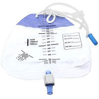 XIHAA Disposable Urine Collection Bag, Medical Urine Bag, with Anti-Reflux Chamber Drainage Bag, Thickening Urine Bag 1500ML (10 Pcs)