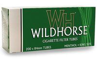 Wildhorse Cigarette Filter Tubes - Green - Menthol King Size