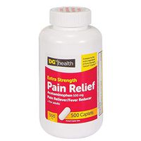 DG Health Extra Strength Pain Relief Acetaminophen 500mg 500 Caplets
