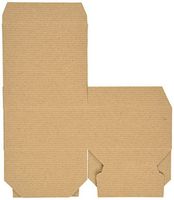 A1BakerySupplies® Preimer High Quality Kraft Pinstripe Brown Treat Gift Boxes (4 in X 4 in X 2 in 10 Pack)