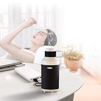 USB Car Essential Oil Diffuser Ultrasonic Humidifier 50ML with Type-C USB, Waterless Auto Shut-Off, Mini Cool Mist Air Refresher for Car Vehicle Travel Office Home (Black+White)
