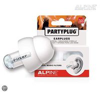 Alpine PartyPlug Ear Plugs for Loud Music Environments, White