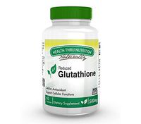 Glutathione Reduced GSH 500mg 60 Vege-Capsules (Natural) by Health Thru Nutrition