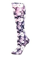 Celeste Stein Therapeutic Compression Socks, Noir Roses, 15-20 mmHg, Moderate, Ant Floral, 0.6 Ounces