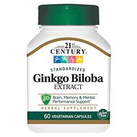 21st Century Ginkgo Biloba Extract Veg Capsules, 60 Count