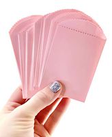 50 Mini Pink Paper Bags - 4" x 2.5" Party Favor Bags for DIY Craft Supplies