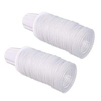 ISKYBOB 120 Pieces Disposable Ear Thermometer Probe Covers Refill Lens Filters Clear Protective Caps Replacement for Digital Thermoscan Models